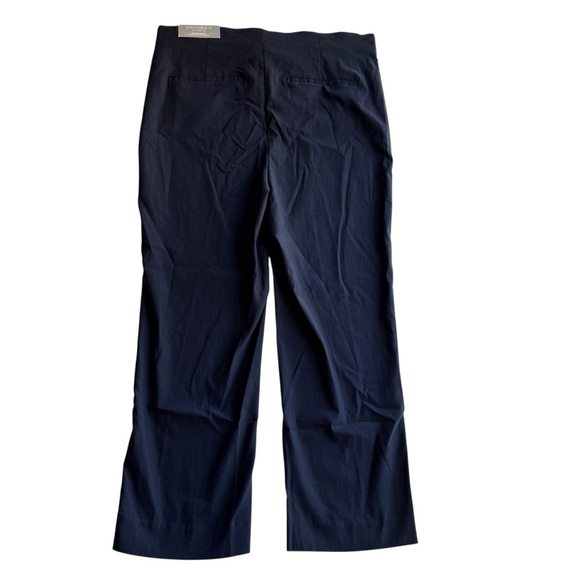 Chicos So Slimming Brigitte Straight Leg Ankle Cropped Pant Navy Blue Size 10 - Picture 7 of 9